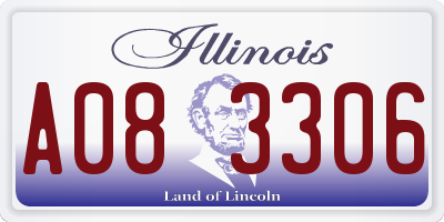 IL license plate A083306