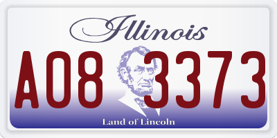 IL license plate A083373