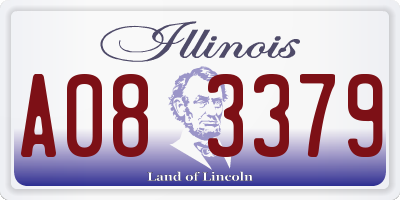 IL license plate A083379