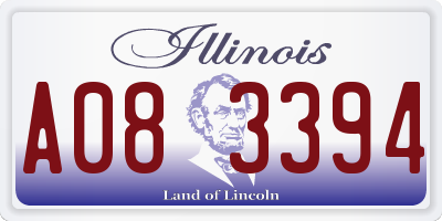 IL license plate A083394
