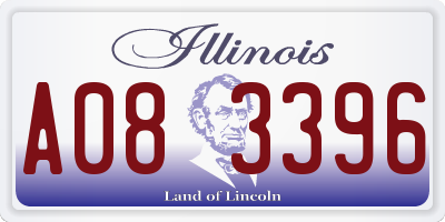 IL license plate A083396