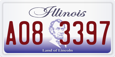 IL license plate A083397
