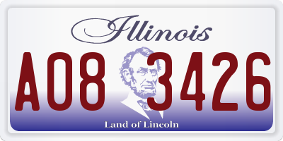 IL license plate A083426