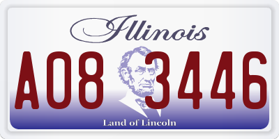 IL license plate A083446