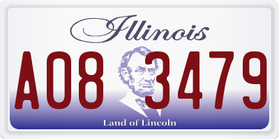IL license plate A083479