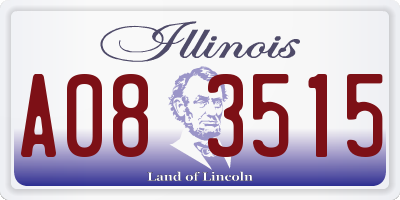 IL license plate A083515