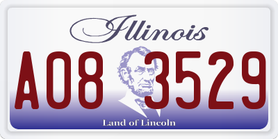 IL license plate A083529