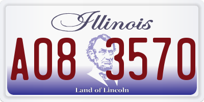 IL license plate A083570