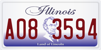 IL license plate A083594