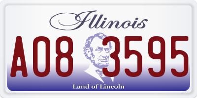 IL license plate A083595