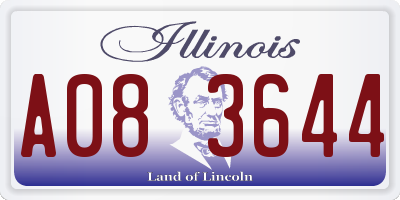 IL license plate A083644