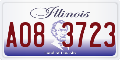 IL license plate A083723
