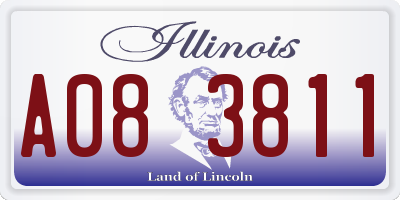 IL license plate A083811