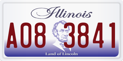 IL license plate A083841