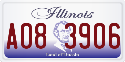 IL license plate A083906