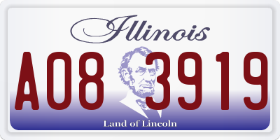 IL license plate A083919