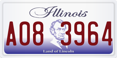 IL license plate A083964