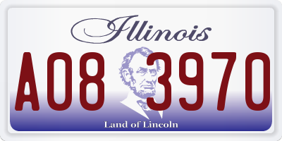 IL license plate A083970