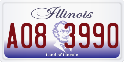 IL license plate A083990
