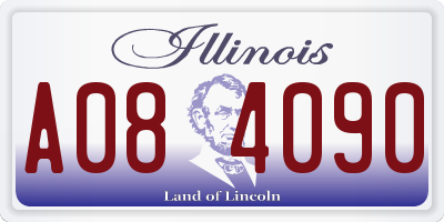 IL license plate A084090