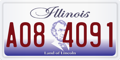 IL license plate A084091
