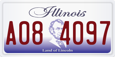 IL license plate A084097