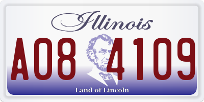 IL license plate A084109