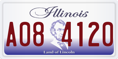 IL license plate A084120