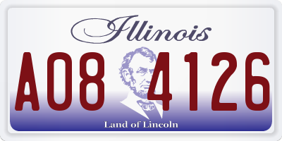 IL license plate A084126