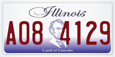 IL license plate A084129