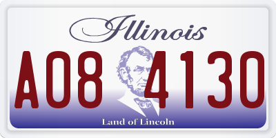 IL license plate A084130