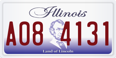 IL license plate A084131