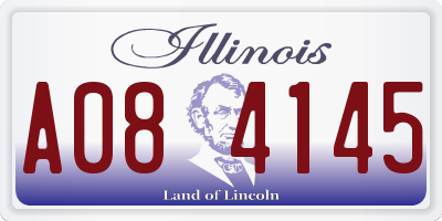 IL license plate A084145
