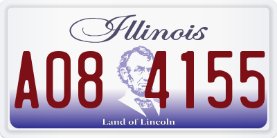 IL license plate A084155