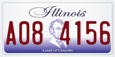 IL license plate A084156