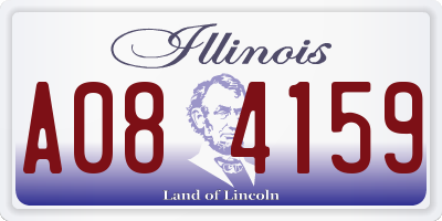 IL license plate A084159