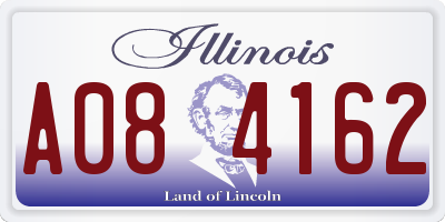 IL license plate A084162