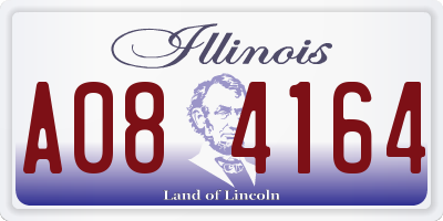 IL license plate A084164