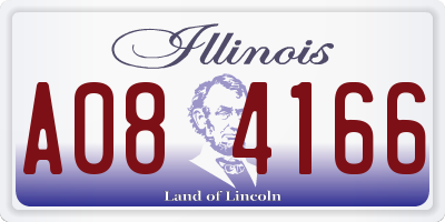 IL license plate A084166