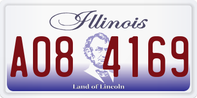 IL license plate A084169
