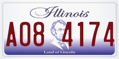 IL license plate A084174