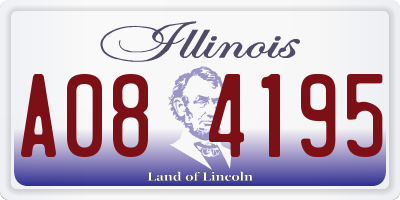 IL license plate A084195