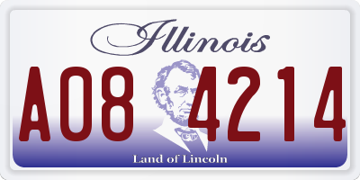 IL license plate A084214