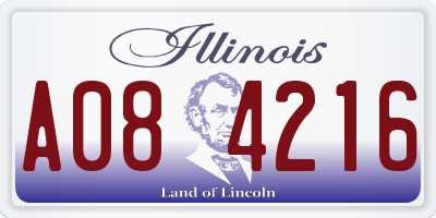 IL license plate A084216