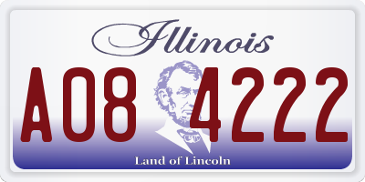 IL license plate A084222