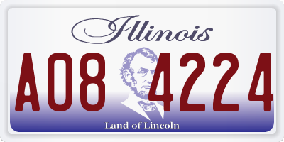 IL license plate A084224