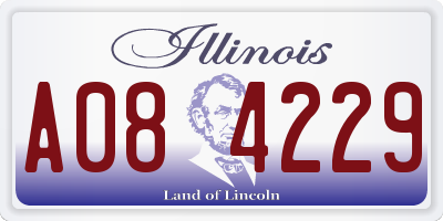IL license plate A084229