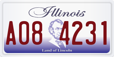 IL license plate A084231