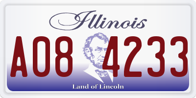 IL license plate A084233