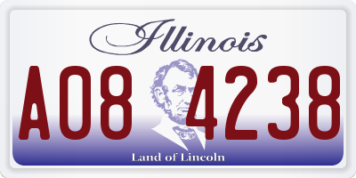 IL license plate A084238